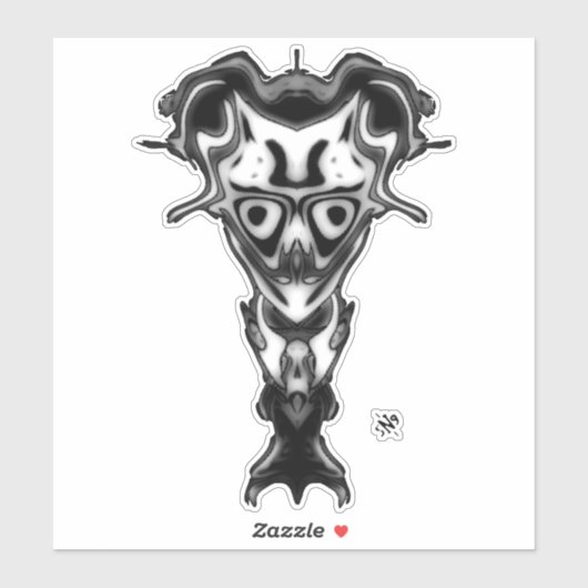 地獄の悪魔の胸像 v0.3 シール (シート)