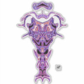 地獄の悪魔の胸像 v1.1 シール (正面)