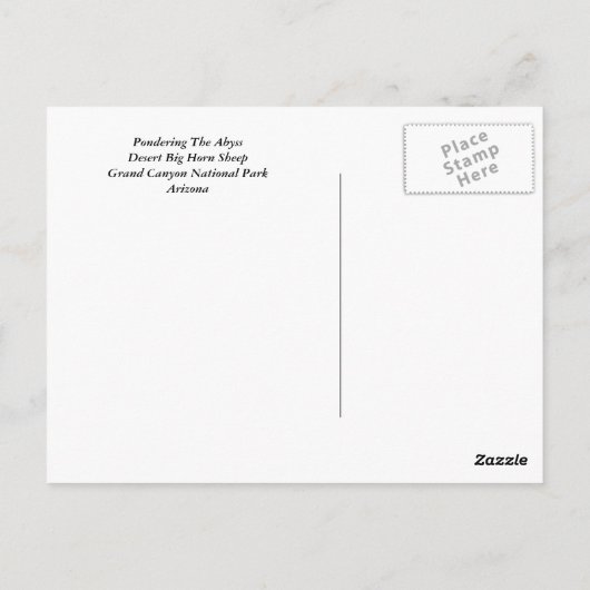 地獄の熟考 ポストカード (裏面)