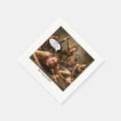 地獄の熱いヨガ。 スタンダードカクテルナプキン (角)