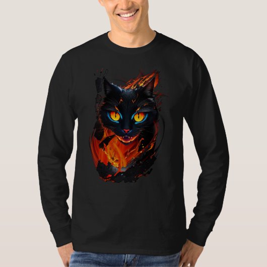 地獄の猫 Tシャツ (正面)