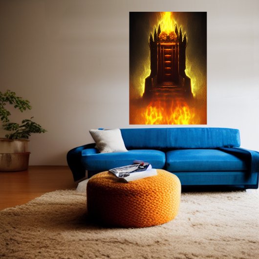 地獄の玉座 | AIアートポスター ポスター