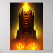 地獄の玉座 | AIアートポスター ポスター (正面)
