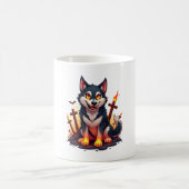 地獄の番犬ハスキー犬 コーヒーマグカップ (中央)