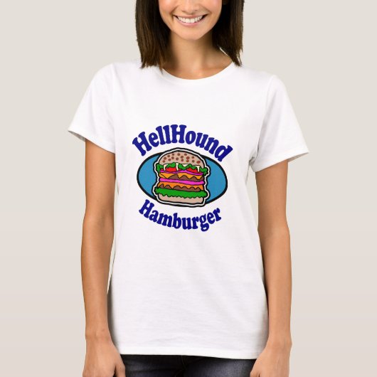 地獄の番犬ハンバーガー Tシャツ (正面)