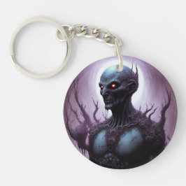 地獄の視線：青い肌の悪魔 キーホルダー