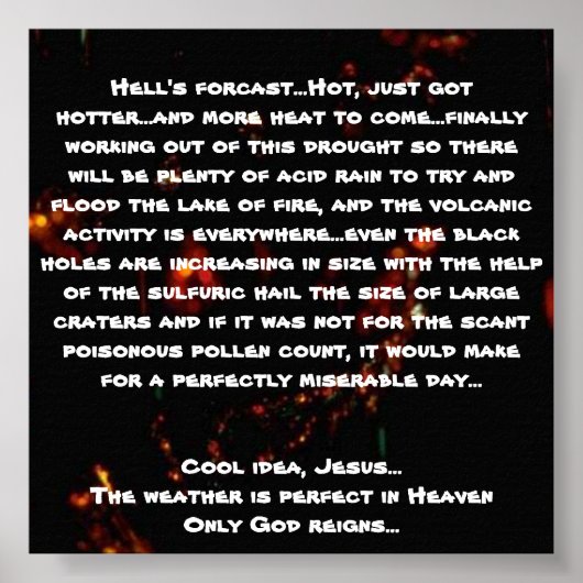 地獄の許し…熱い熱得い… ポスター (正面)