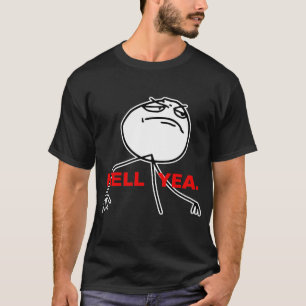 地獄の賛成の激怒の顔のミーム Tシャツ