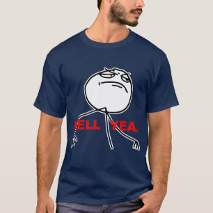 地獄の賛成の激怒の顔のミーム Tシャツ