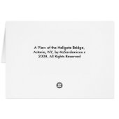 地獄の門橋メリークリスマスカード (裏面横)