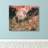 地獄の魂に天使が笛を吹く by エブリン・ド・モルガン キャンバスプリント (インサイチュ (ウッドフロア))