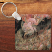 地獄の魂に天使が笛を吹く by エブリン・ド・モルガン キーホルダー (正面)