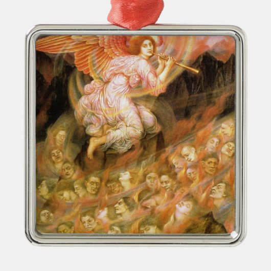 地獄の魂への天使の配管 メタルオーナメント (正面)