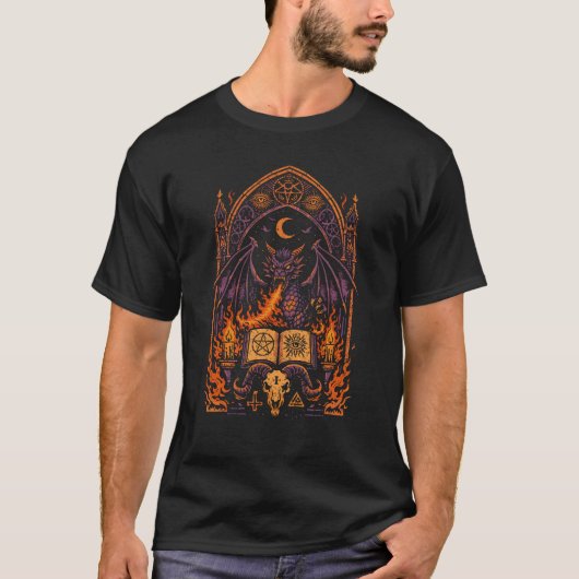 地獄の魔道書 Tシャツ (正面)