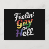 地獄のLGBTゲイとしてのフィーリンプライド ポストカード (正面)