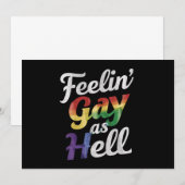 地獄のLGBTゲイとしてのフィーリンプライド 招待状 (正面/裏面)