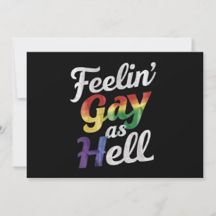 地獄のLGBTゲイとしてのフィーリンプライド 招待状