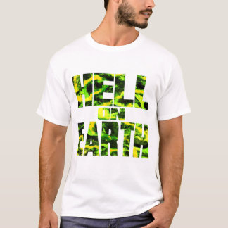 地獄のTシャツ メンズ Tシャツ (毒々しいグリーン)