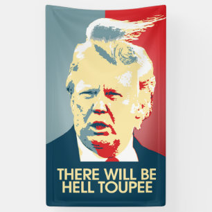 地獄のToupee -アンチ切札のプロパガンダあります 横断幕
