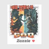 地獄はそれを試みた神はそれをキリスト教の信仰を否定した シール (シート)