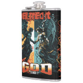 地獄はそれを試みた神はそれをキリスト教の信仰を否定した フラスク (左)