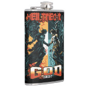 地獄はそれを試みた神はそれをキリスト教の信仰を否定した フラスク (右)