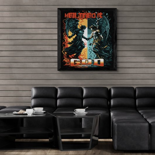 地獄はそれを試みた神はそれをキリスト教の信仰を否定した ポスター