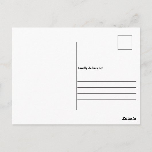 地獄はそれを試みた神はそれをキリスト教の信仰を否定した ポストカード (裏面)