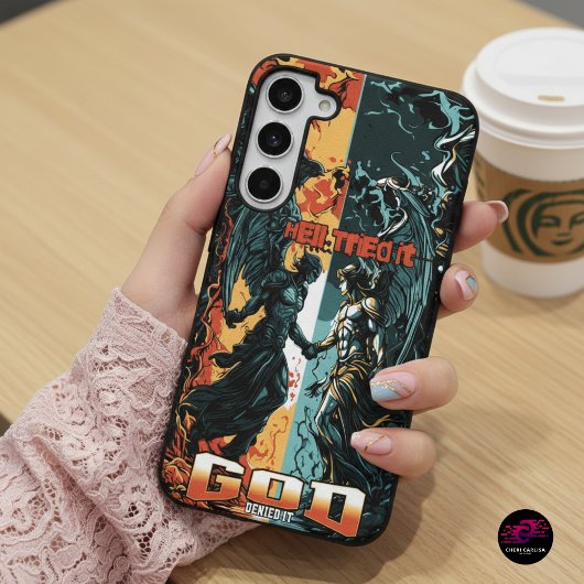 地獄はそれを試みた神はそれをキリスト教の信仰を否定した SAMSUNG GALAXYケース