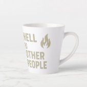 地獄は他の人々だ カフェラテマグ (右)