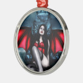 地獄は彼女のオーナメントになります メタルオーナメント (左)