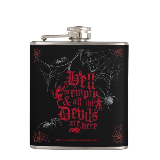 地獄は悪魔の空 フラスク (正面)