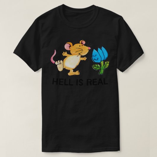 地獄は本当にある Tシャツ (デザイン正面)