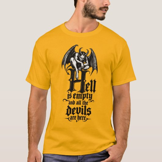 地獄は空っぽ Tシャツ (正面)