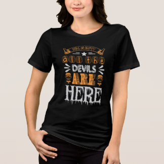 地獄は空で、すべての悪魔がここにいる。 トライブレンドTシャツ