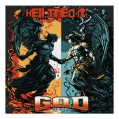 地獄は試みた、神は否定した - キリスト教の信仰 ポスター (正面)