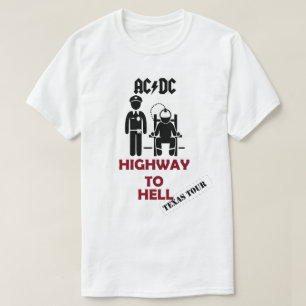 地獄へのテキサス州AC DCのハイウェー Tシャツ