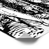 地獄への下降をエッチングするデューラー ポスター (角)