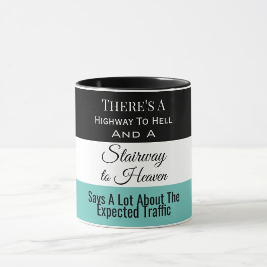 地獄への高速道路/階段から天国 マグカップ (中央)