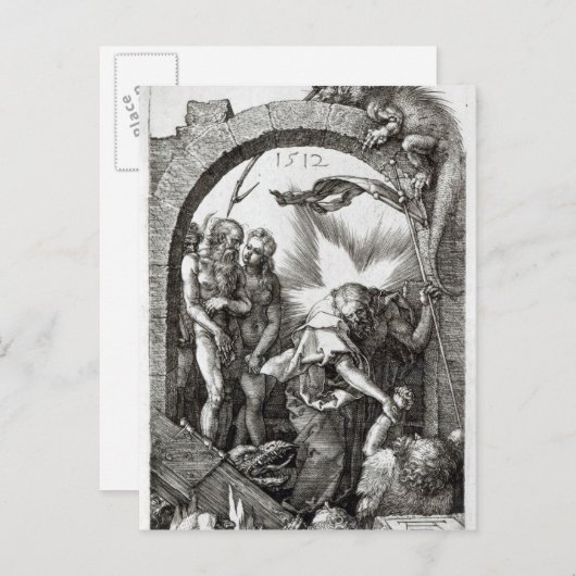 地獄またはキリストの降下を悲惨に扱うこと ポストカード (正面/裏面)