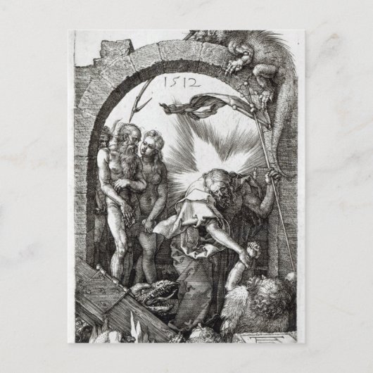 地獄またはキリストの降下を悲惨に扱うこと ポストカード (正面)