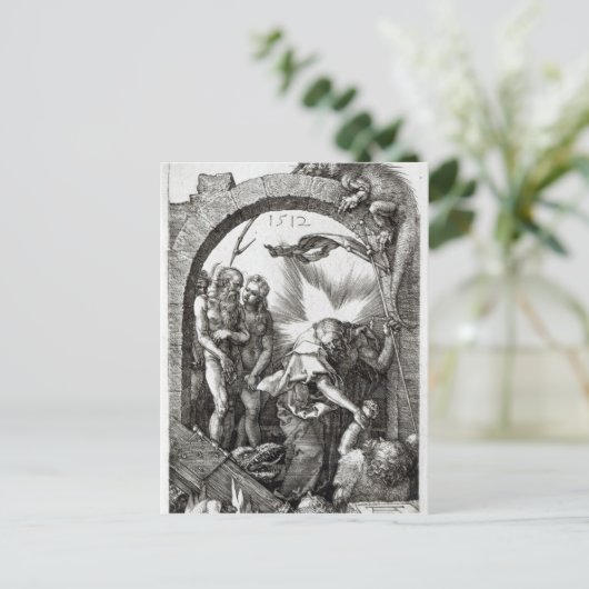 地獄またはキリストの降下を悲惨に扱うこと ポストカード (スタンド正面)