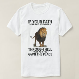 地獄をもし通る道を求めるRDライオン Tシャツ