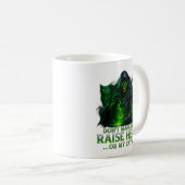 地獄を解放するな…猫を怒らせるな - ファンタジーキャット コーヒーマグカップ (正面右)