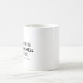 地獄を進んでいるときは進み続ける - チャーチル コーヒーマグカップ (中央)