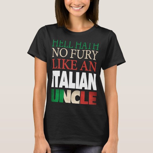 地獄イタリアン伯父は怒らない Tシャツ (正面)