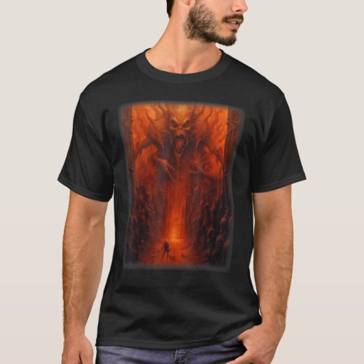 地獄サタン悪魔の幻モンスタースケレ Tシャツ (正面)