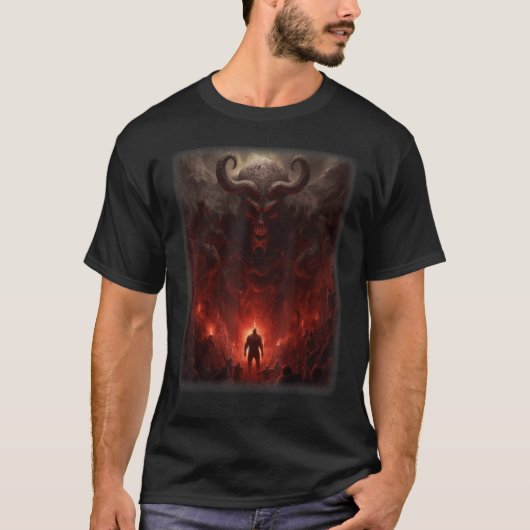 地獄サタン悪魔の幻モンスタースケレ Tシャツ (正面)