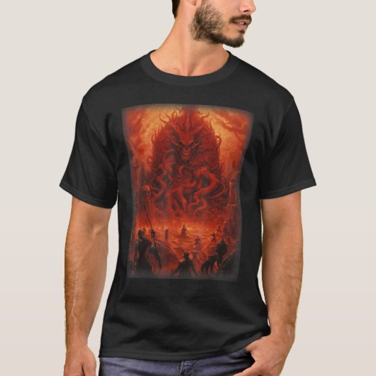 地獄サタン悪魔の幻モンスタースケレ Tシャツ (正面)