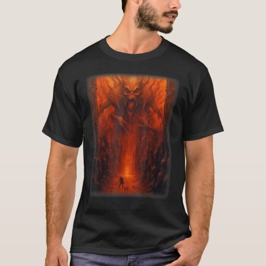 地獄サタン悪魔の幻モンスタースケレ Tシャツ (正面)